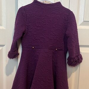 Janie and Jack Purple Textured Kids Dress